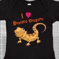 thumbnail image 4 of Inktastic I Love Bearded Dragons Boys or Girls Baby Bodysuit, 4 of 5