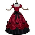 thumbnail image 5 of Women's Gothic Victorian Rococo Dress Civil War Southern Belle Tea Party Ball Gown Medieval Evening Dress, 5 of 7