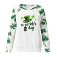 thumbnail image 5 of Craaazy Women's Long Sleeve St Patricks Day Tshirts with Green Shamrock, 5 of 5