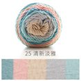 thumbnail image 1 of Xiao Hua Hilo para crochet, hilo degradado Cake de 100 g (3,52 oz) 193 m (211 yardas), hilo ombré súper suave, hilo de algodón arcoíris Cake para hacer manualidades coloridas, H, 1 of 5