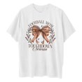 thumbnail image 4 of TSADFHJI Womens Shirts Plus Size Rugby Letter Print Casual Round Neck Drop Shoulder Tee Shirt Xxl, 4 of 4