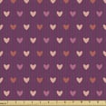 thumbnail image 1 of Love Upholstery Fabric by the Yard, Valentines Day Heart Shapes Lovers on Vertical Stripes Repetition, Decorative Fabric for DIY and Home Accents, Dark Magenta and Multicolor by Ambesonne, 1 of 5