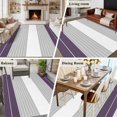 thumbnail image 6 of Purple Grey Stripe Area&nbsp;Rug 8x10ft Gradient Line Non-Slip&nbsp;Washable Square&nbsp;Rugs Soft Felt Indoor Floor Mat for Bedroom Kitchen Living Room Bathroom, 6 of 9