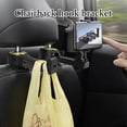 thumbnail image 5 of Gancho para reposacabezas de coche con soporte para teléfono, paquete de 2 ganchos mejorados 2 en 1 para asiento trasero de coche, perchas de rotación de 360°, vehículo universal, 5 of 5