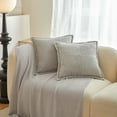 thumbnail image 1 of Fiudx Almohada de Pana, Funda de Cojín Suave Al Tacto, Elegante Diseño de Rayas Patchwork, Almohada de Maíz con Cremallera Oculta, Ideal para Sala de Estar y Dormitorio, Ideal para Amantes de La Deco, 1 of 1
