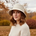 thumbnail image 4 of Thermal Insulation Sauna Hat Protect Head and Hair from Overheating Sweat Absorbent Fisherman Hat for Bath Spa, 4 of 9