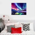 thumbnail image 4 of COMIO  Canvas Wall Art Aurora Borealis Nature Wall Art Room Wall Pictures for Bedroom Modern Scenery Painting Print Artwork Landscape Wall Decorations for Office Living Room Décor, 4 of 4
