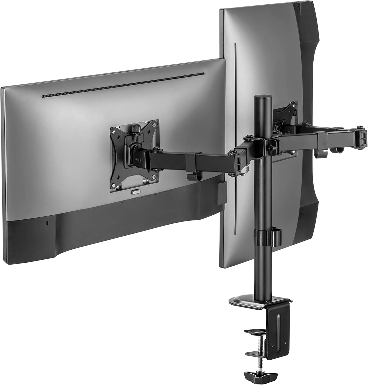Link2Home Articulating Dual Monitor Mount for 17–32 Inch Screens