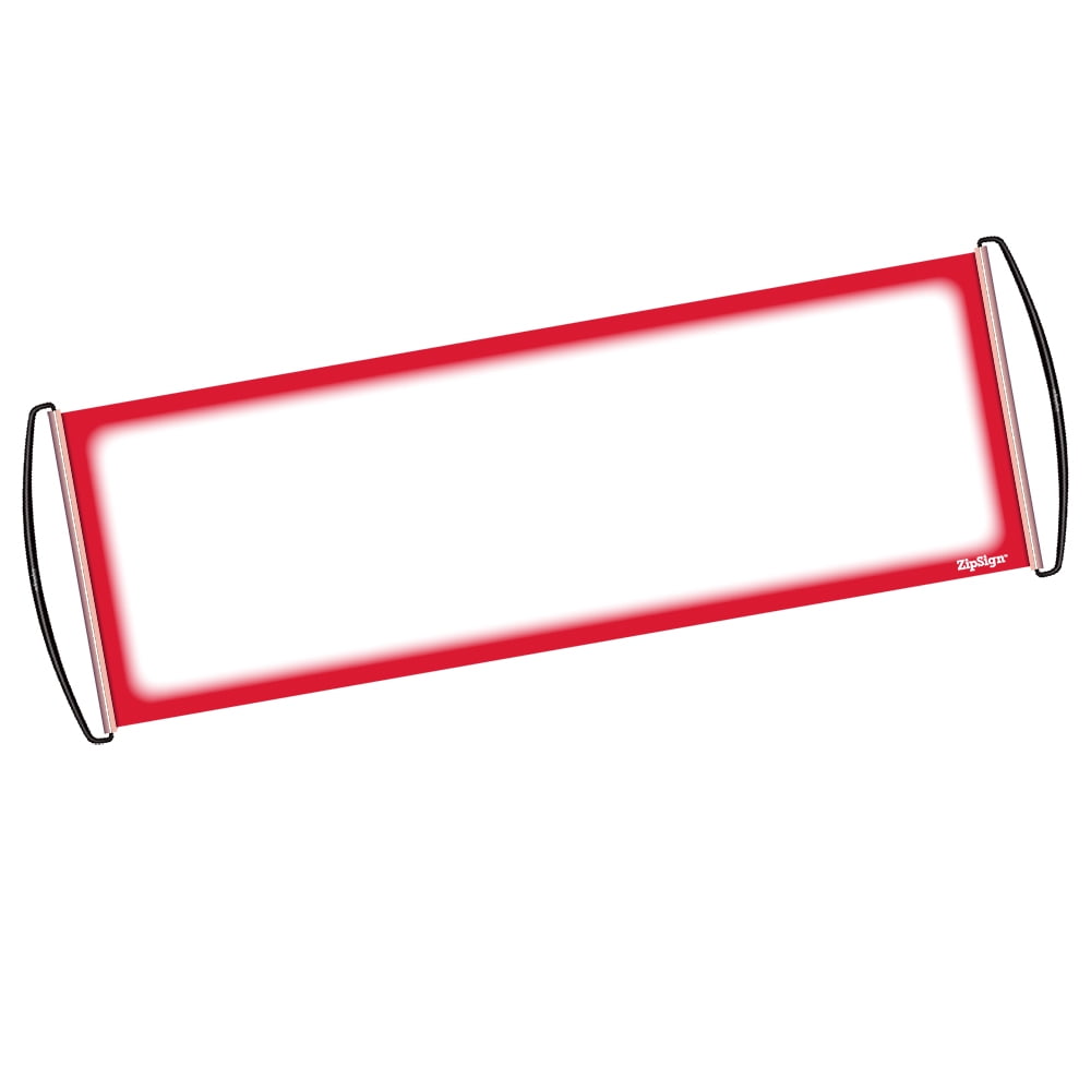 ZipSign Dry Erase Banner Rolls Itself Up, Unrolls to 9.5” x 27
