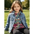 thumbnail image 6 of Lanbubble Tween Girls Pullover Hoodies Kids Leopard Graphic Sweatshirts with Kangaroo Pockets 4-14 Years, 6 of 10