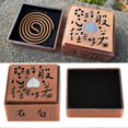 thumbnail image 3 of Incense Burner Zinc Alloy Metal Heart Sutra Disk Household Crafts Buddhist Supplies, 3 of 4