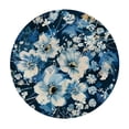 thumbnail image 4 of WYYP Flowers Round Tablecloth Waterproof 100% Polyester Fiber Tablecloths White, 4 of 8