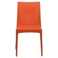 thumbnail image 2 of Afuera Living Chaise de Salle à Manger Intérieure Extérieure en Tissage Moderne Orange, Ensemble de 2, 2 of 9