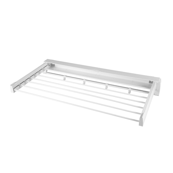 Autrinix Wall-Mounted Laundry Drying Rack, Retractable & Expandable Aluminum Hanging Rods, Foldable Design for Home, Apartment, or Bathroom Use