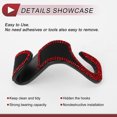 thumbnail image 7 of Unique Bargains 2 Pcs for Purses and Bags, Umbrella Etc Car Seat Headrest Hook Sturdy Car Seat Back Organizer Hooks Red ABS Rhinestone 2.56"x1.38", 7 of 7