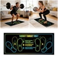 thumbnail image 1 of Klonfd Squat Mat With Position 35x80cm Squat Mats Diatomaceous Earth Rubber Squat Mat For Home Yoga & Abs | Perfect For Squats Lunges & Core, 1 of 5