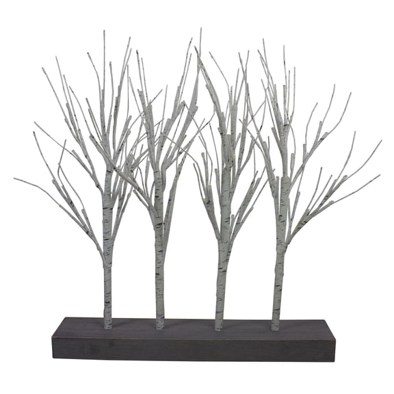 Northlight LED Lighted Battery Operated Artificial Christmas Birch Branch Cluster - 20" - Warm White