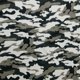 thumbnail image 1 of Tela polar camuflaje negro y blanco 3 yardas 100% poliéster, 1 of 1