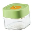 thumbnail image 3 of Frasco hermético para alimentos, frasco de vidrio con tapa, recipiente apilable para almacenar té. verde 500ml, 3 of 9