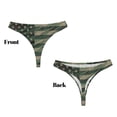 thumbnail image 3 of Balery Jungle Green Camo USA Flag Tangas de Algodón para Mujer con Estampado – Ropa Interior Sexy, Transpirable, G-string-Medium, 3 of 6