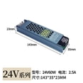 thumbnail image 2 of Driving Power LED Strip Power Supply 24v60w Constant Current Power Supply Suitable For Rotating Light Strip Light Belt Advertising Box Project ,Easy to Operate, 2 of 6