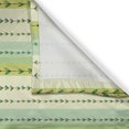 thumbnail image 3 of Ambesonne Botanical Kitchen Curtains, Vertical Leaves Pattern, 55"x24", Avocado Green and Pale Yellow, 3 of 3
