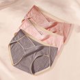 thumbnail image 2 of Seductiva Women Clothing Underwear for Women Three Pack Underwear One Seamless Mid Waist Underwear Large Size Underwear Seamless and Comfortable Workout Breathable Comfortable Panties, 2 of 9