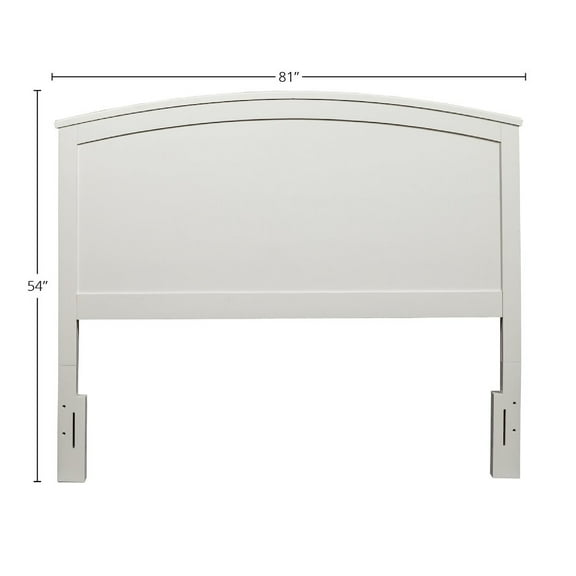 Alpine Furniture Baker Standard King Wood Headboard Only in White