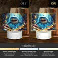 thumbnail image 3 of Haiem Colorful Underwater Shark Pattern Acrylic Night Light Gift with 3 Color ModesTouch-Sensitive LED Lamp Perfect Gift for Mother's Day, Birthday, or Christmas, 3 of 9