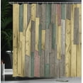 thumbnail image 3 of Ambesonne Rustic Shower Curtain, Grunge Barn Door Farm Art, 69"Wx70"L, Pale Green, 3 of 4