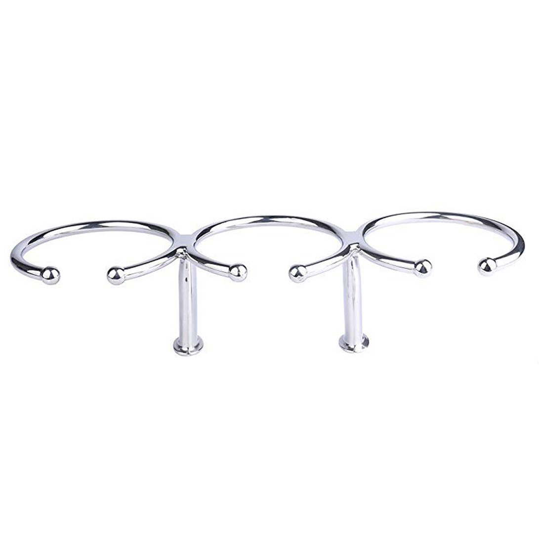 White Water 56224S Stainless Steel Ring Cup Drink Holder, 3 Cups