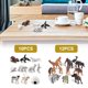 thumbnail image 1 of Juego De Juguetes De Animales, Juego De Figuritas De Animales De Pvc Pintadas A Mano, Figuras De Animales Seguras No Tóxicas, Juguete Muyoka Hogar, 1 of 6