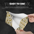 thumbnail image 5 of Lsque Gnomes Bees And Sunflowers Printed Long Tissue Box Cover Holder, Facial Paper Organizer Dispenser,Triangle with Bottom Belt, PVC Leather Decorative Organizer, 5 of 9