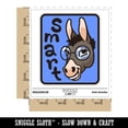 thumbnail image 2 of Smiling Smart Donkey with Glasses Car Window Bumper Water Bottle Phone Tablet Laptop Waterproof Vinyl Decal Sticker Set 5-Pack - Gloss Finish - 4.0", 2 of 7
