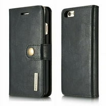 GoldCherry iPhone 7 Plus Case, iPhone 8 Plus Wallet Case, Premium PU Leather Flip Folio Wallet Case with Card Slot Magnetic Closure TPU Interior Case For Apple iPhone 7 8 Plus 5.5 inch(Black)