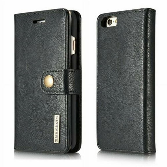 GoldCherry iPhone SE 2020 4.7 inch Case, iPhone 8 Wallet Case, Premium PU Leather Flip Folio Wallet Case with Card Slot Magnetic Closure TPU Interior Case For Apple iPhone 7 8 SE 2020 (Black)