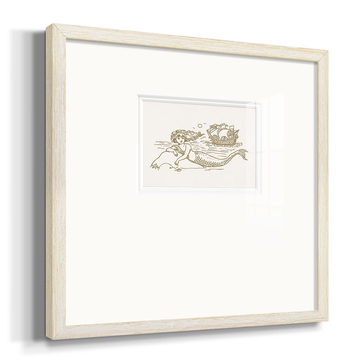 Sunning Mermaid IIPremium Framed Print