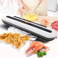 thumbnail image 4 of Food Sealer Machine with Vacuum Bags & Starter Kit, Compact Vacuum Sealer for Food Preservation in Freezer & Refrigerator,Compact Food Vacuum Sealer for Home & Office, Black (White), 4 of 6