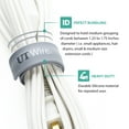 thumbnail image 4 of UT Wire Speedy Silicone Cable Wraps 10 Gray UTW-SWM2-GY, 4 of 7