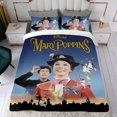 thumbnail image 4 of Mary Poppins Conjunto de sábanas temático, trío de piezas, cómodo y amigable con la piel, diseño único, regalo de decoración para el hogar para familiares, amigos y fans, 90 cm * 190 cm, 4 of 6