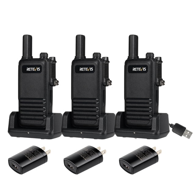 Walkie Talkies Retevis RB47 IP67, paquete de 3 unidades