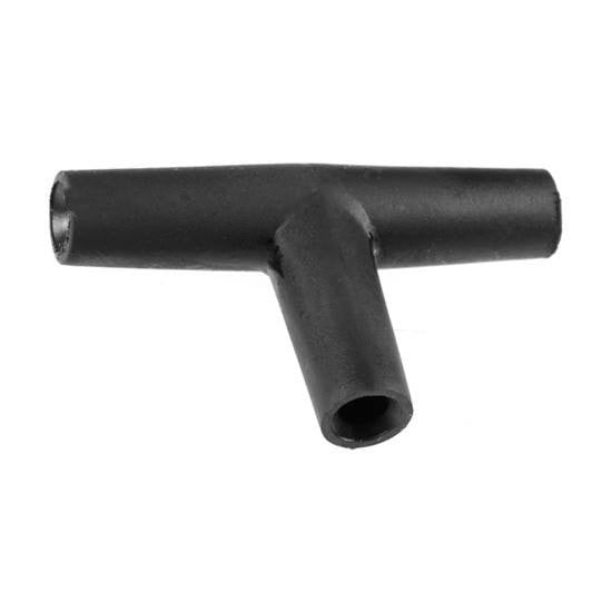 Auveco # 16654 Tee Connector Santoprene Black 4mm. Qty 25.