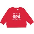 thumbnail image 2 of Inktastic I Love My Opa with Hearts Baby Sweatshirt, 2 of 4