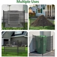 thumbnail image 5 of QinaQin 48 x 71 Inch 2-Panel No-Dig Metal Privacy Fence, Rustproof, Black, 5 of 5
