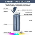 thumbnail image 5 of HANDYSPRING - 26 oz Smart Water Bottle with Reminder to Drink Water - Rechargeable - Switchable Lights and Sounds, Water Tracker with Straw, Track Your Sips, Smart Hydration Reminder (Grey), 5 of 7