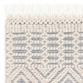 thumbnail image 6 of SAFAVIEH Natura Cordelia Southwestern Fringe Wool Area Rug, Ivory/Grey, 3' x 5', 6 of 8
