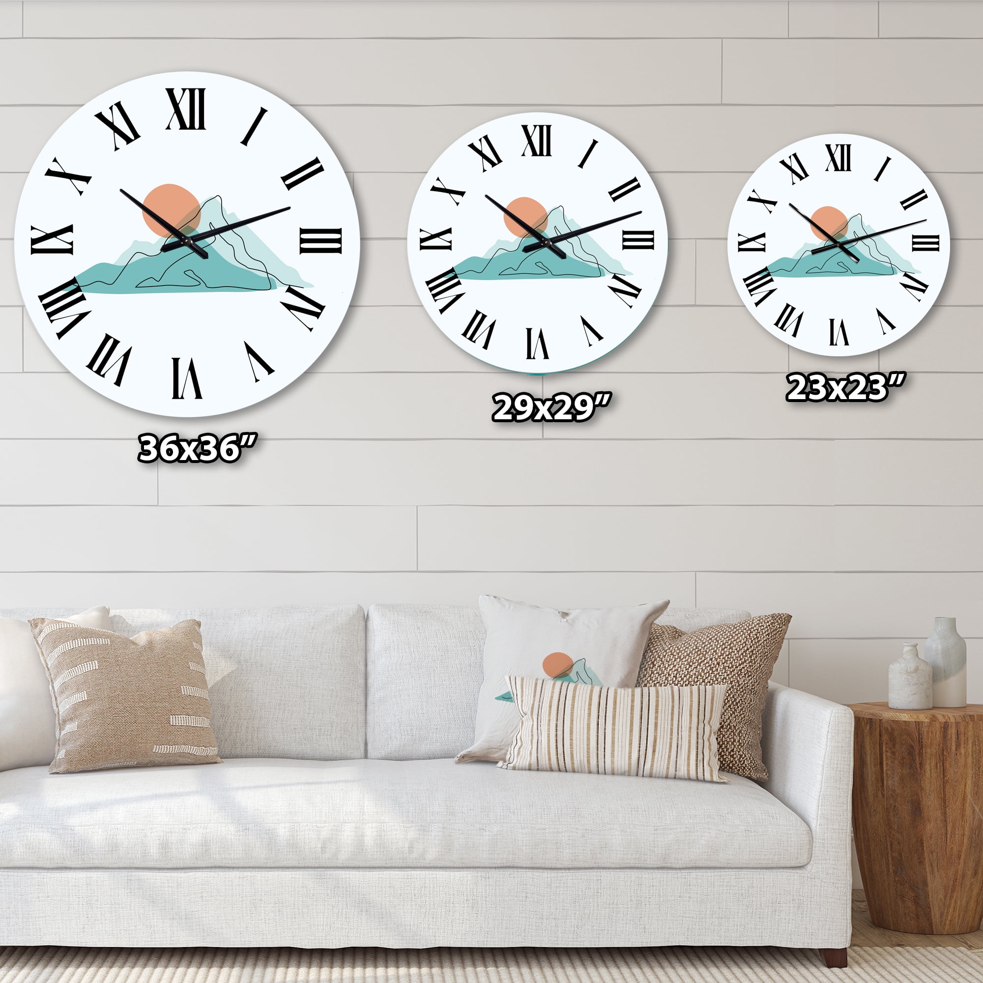 Designart 1 in Quartz Modern/Contemporary Wall Clock