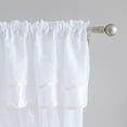 thumbnail image 3 of VCNY Home Violette White Embroidered Layered Rod Pocket Sheer Curtain Panel, 55" x 90", 3 of 5