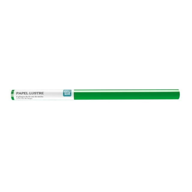 Papel Lustre Pen+Gear 50 x 70 cm c/u Verde 2 Piezas