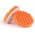 thumbnail image 2 of 4 thick waffle polishing pads, orange, 2 of 4